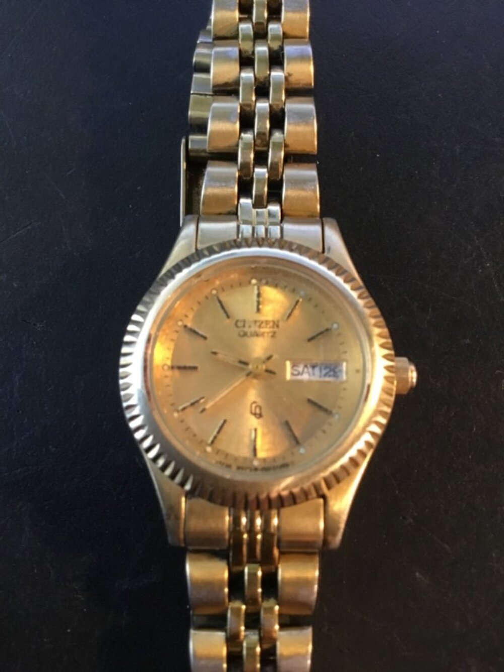 Citizen Quartz Two-Tone Day/Date Women’s Watch FULLY WORKING + NEW BATTERY